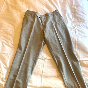 Luxe light wool grey slacks
